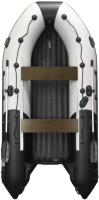 Надувная лодка Ривьера Гидролыжа R-4000 НДНД G lg/bl (светло-серый/черный) - 