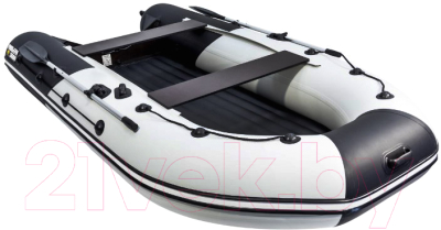 Надувная лодка Ривьера Киль R-3600 НДНДК lg/bl (светло-серый/черный)