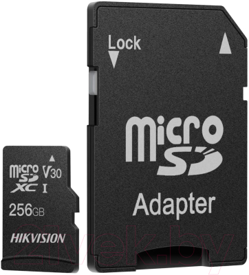 Карта памяти Hikvision MicroSDXC 256GB Class 10 SDHC UHS-I V30 / HS-TF-C1-256G/Adapter