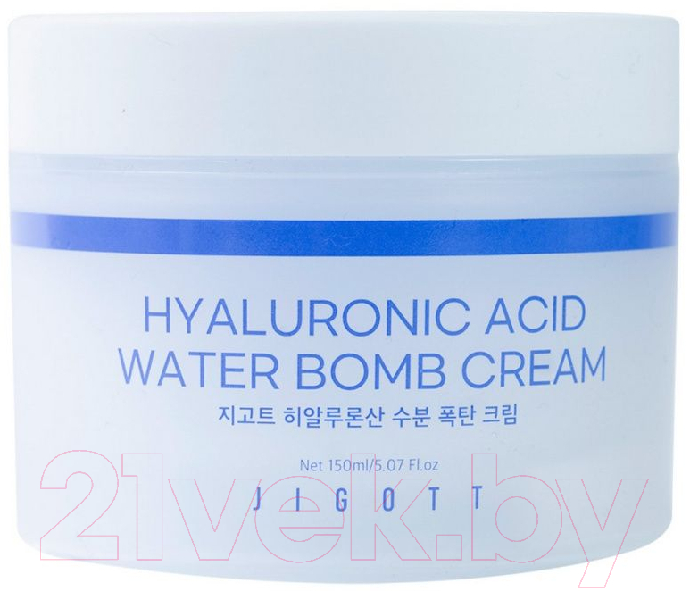Крем для лица Jigott Hyaluronic Acid Water Bomb Cream Увлажняющий (150мл)