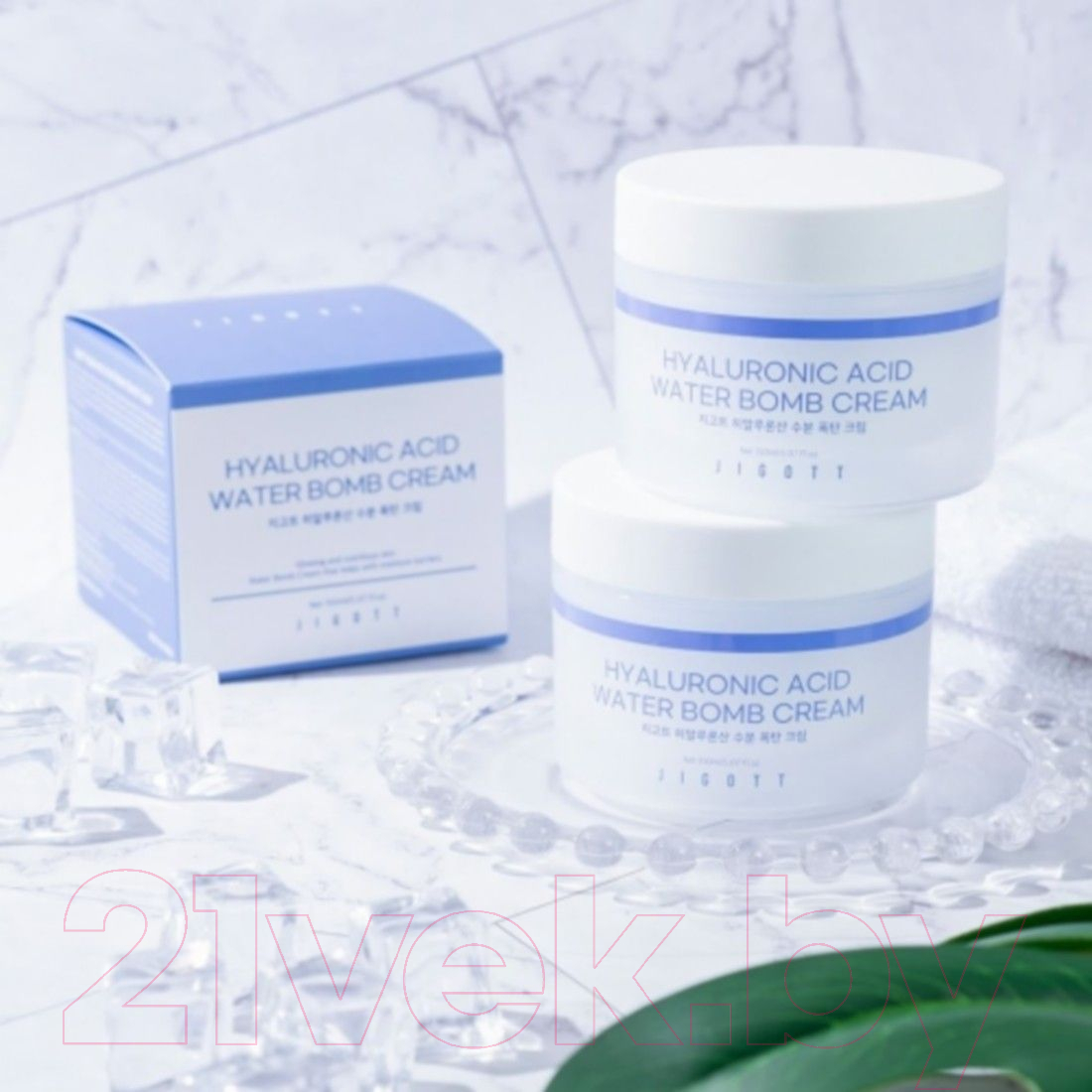 Крем для лица Jigott Hyaluronic Acid Water Bomb Cream Увлажняющий (150мл) — фото 2