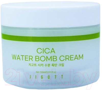 Крем для лица Jigott Cica Water Bomb Cream Увлажняющий с Центеллой (150мл)