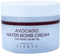 Крем для лица Jigott Avocado Water Bomb Cream Увлажняющий с экстрактом Авокадо (150мл) - 