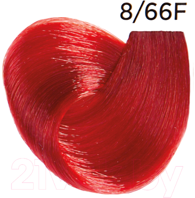 Крем-краска для волос Inebrya На семенах льна и алоэ вера 8/66F (100мл, светлый блондин огненно-красный)