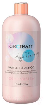 Шампунь для волос Inebrya Icecream Age Therapy Восстанавливающий для зрелых пористых волос (1л)