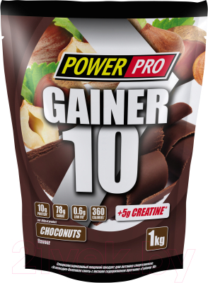 Гейнер Power Pro Gainer 10 PP982131 (1кг, шоколад)