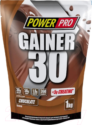 Гейнер Power Pro Gainer 30 PP982128 (1кг, шоколад)