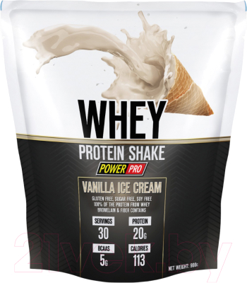 Протеин Power Pro Whey Shake PP982127 (900г, ванильное мороженое)