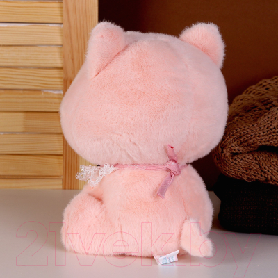 Мягкая игрушка Sima-Land Котик / 9878877 (розовый)