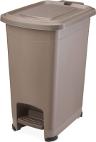 Контейнер для мусора Эльфпласт Slim EP557 (10л, серый/коричневый) - 