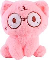 Мягкая игрушка Sima-Land Кот в очках / 9824322 (розовый) - 