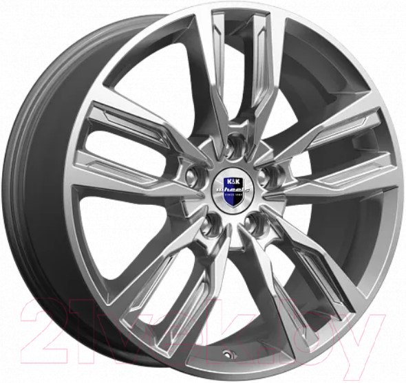 Литой диск K&K Борэй (КС901) 18x8" 5x112мм DIA 66.6мм ET 25мм Дарк платинум