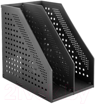 Изображение товара Лоток для бумаг Deli Вертикальный / 78999 (черный)