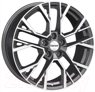 Литой диск Carwel Камак 1810 Geely Coolray 18x7" 5x114.3мм DIA 54.1мм ET 53мм AGR