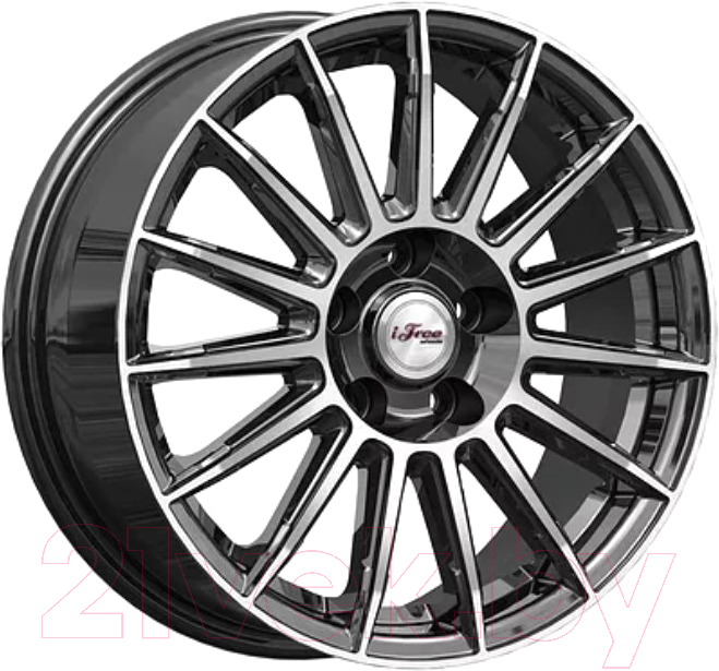 Литой диск iFree Азур 16x6.5" 5x114.3мм DIA 67.1мм ET 35мм Блэк джэк