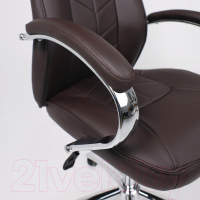 Кресло офисное AksHome Kapral Eco (коричневый)