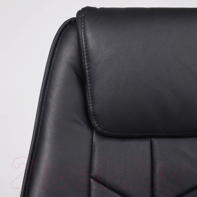 Кресло офисное AksHome Kapral натуральная кожа (черный)