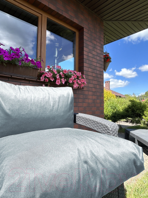 Подушка для садовой мебели Loon Твин 100x60 / PS.TW.40x60-1 (светло-серый)