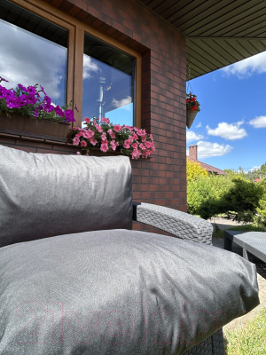 Подушка для садовой мебели Loon Твин 100x60 / PS.TW.40x60-2 (серый)