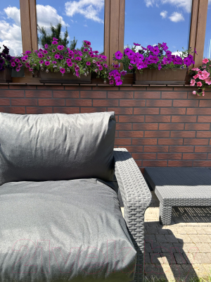 Подушка для садовой мебели Loon Твин 100x60 / PS.TW.40x60-5 (черный)