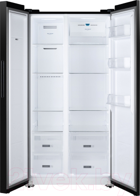 Холодильник с морозильником Weissgauff WSBS 600 XB NoFrost Inverter Water Dispenser