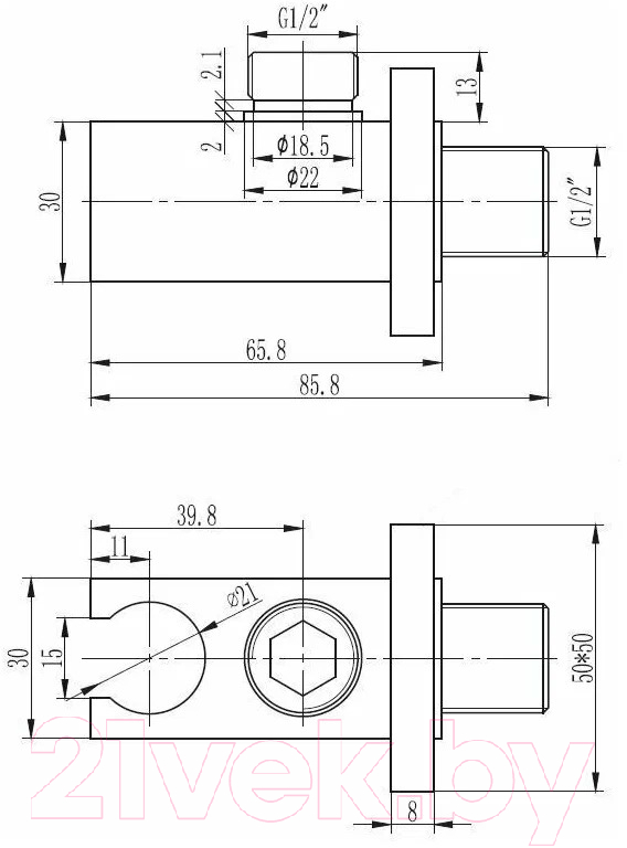 Душевой держатель Esko SH805Q