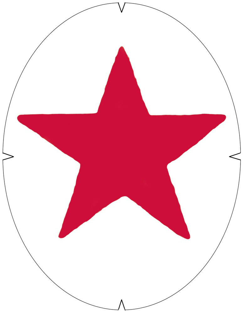 Трафарет для струн теннисной ракетки Tourna Fun Racketschablone Stern STAR-S