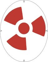 Трафарет для струн теннисной ракетки Tourna Fun Schablone Radioactive NUKE-S - 