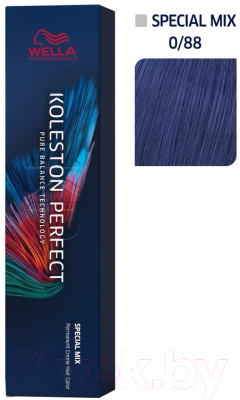 Крем-краска для волос Wella Professionals Koleston Perfect 0/88 (60мл, синий интенсивный)