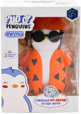 Фигурка коллекционная Pudgy Penguins В оранжевой рубашке / PUP6010-C