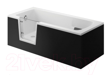 Экран для ванны Polimat Vovo 00488 (150x58, черный)