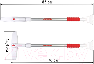 Щетка для автомобиля Skyway Со скребком / S07801009