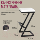 Миниатюра изображения товара Табурет барный Millwood СДН-6 Бран/L 1 полубарный (белый/металл черный)