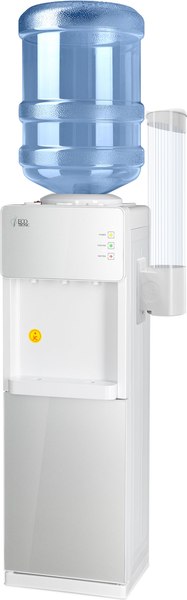 Кулер Ecotronic K23-LCE XS (шкафчик 7л, белый/серебристый)