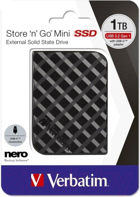 Внешний жесткий диск Verbatim Store 'n' Go Mini 1TB / 53237