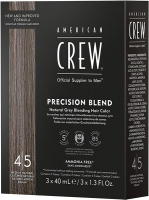Крем-краска для волос American Crew Камуфляж для седых волос 4/5 (3x40мл, средний натуральный) - 