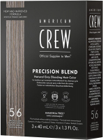 Крем-краска для волос American Crew Камуфляж для седых волос 5/6 (3x40мл, средний пепельный) - 