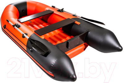 Надувная лодка Таймень T-NX-2800 НДНД (красный/черный)
