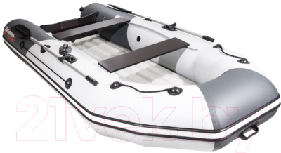 Надувная лодка Таймень T-NX-3200 НДНД (светло-серый/графит)