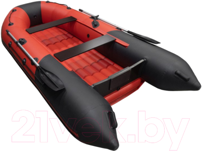 Надувная лодка Таймень T-NX-3400 НДНД (красный/черный)