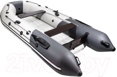 Надувная лодка Таймень T-NX-3400 НДНД (светло-серый/графит)
