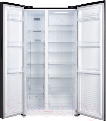 Холодильник с морозильником Korting KNFS 93535 GN