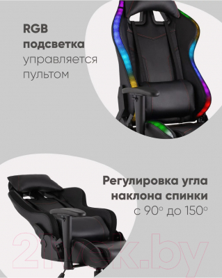 Кресло геймерское TopChairs GMM-080 (черный)
