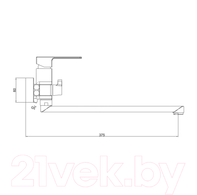 Смеситель Gross Aqua Edge 2800880C-35F