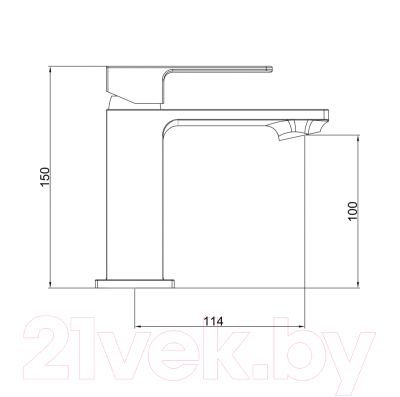 Смеситель Gross Aqua Edge 6210880C