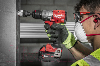 Аккумуляторная дрель-шуруповерт Milwaukee M18 FPD3 + Гайковерт M18 FIW2F12 / M18FPP2B3-502XEU (4933492521)