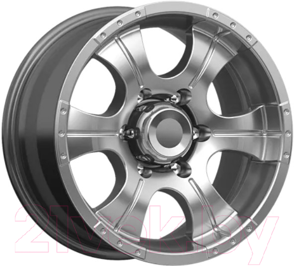 Литой диск K&K Байконур 16x8" 6x139.7мм DIA 108.5мм ET 20мм Дарк платинум