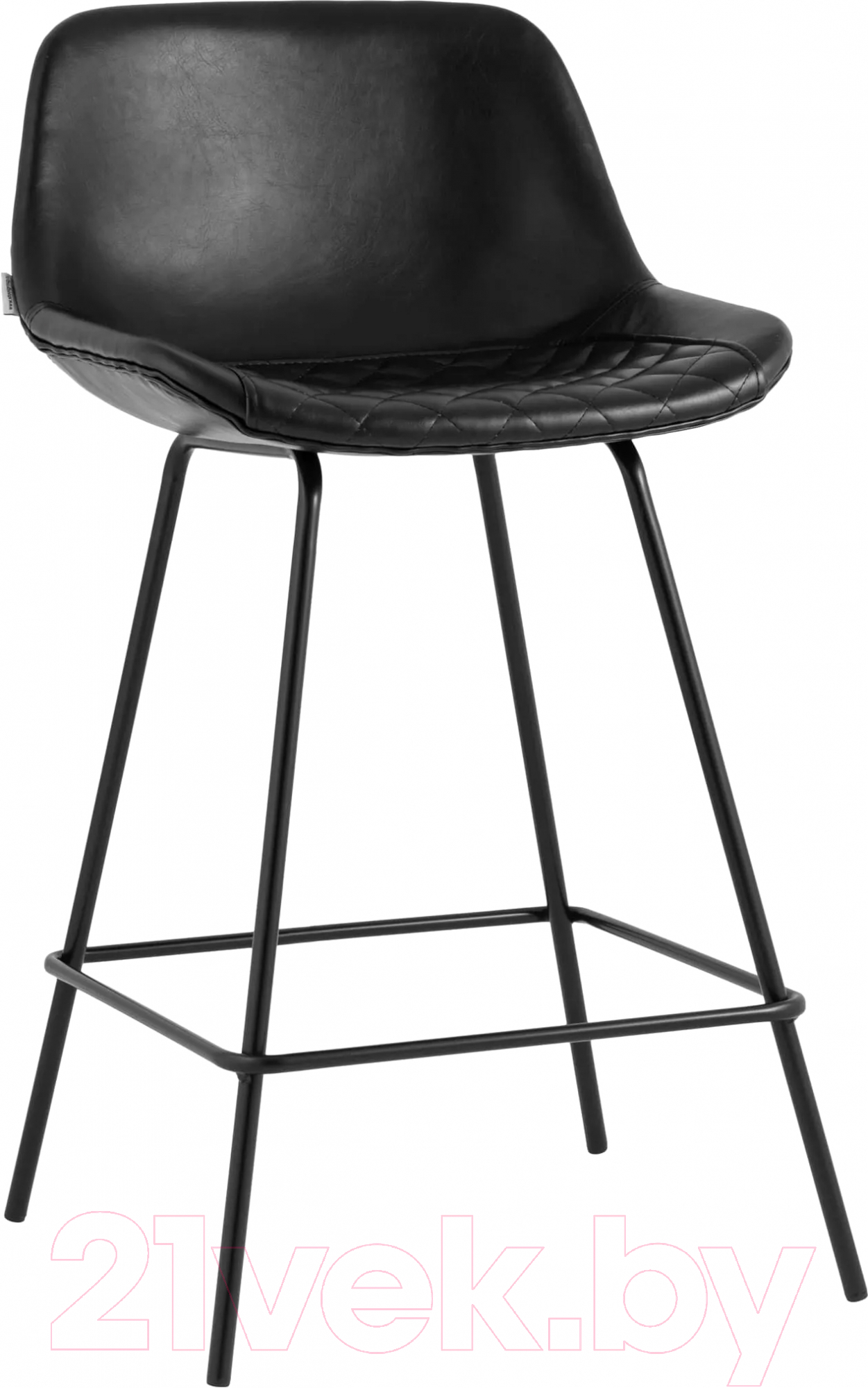 Стул барный Stool Group Деймон полубарный / AV 463-Pb-08(PP) (экокожа черный) — фото 1