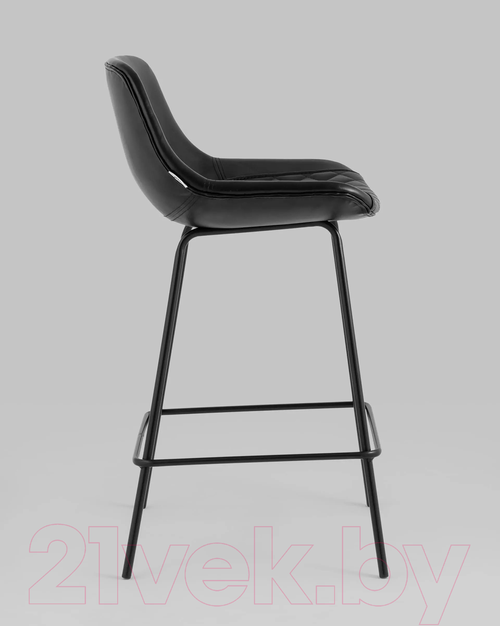 Стул барный Stool Group Деймон полубарный / AV 463-Pb-08(PP) (экокожа черный) — фото 2