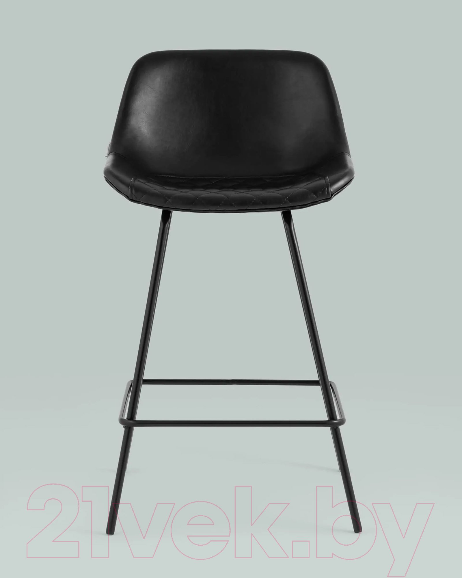Стул барный Stool Group Деймон полубарный / AV 463-Pb-08(PP) (экокожа черный) — фото 3
